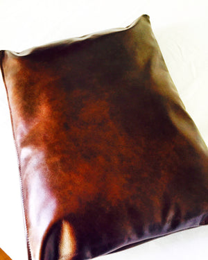 Leather pillows