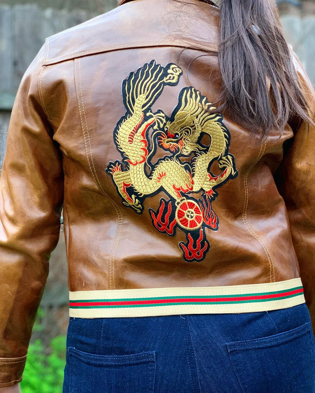 “Triad leathers” women’s leather jacket