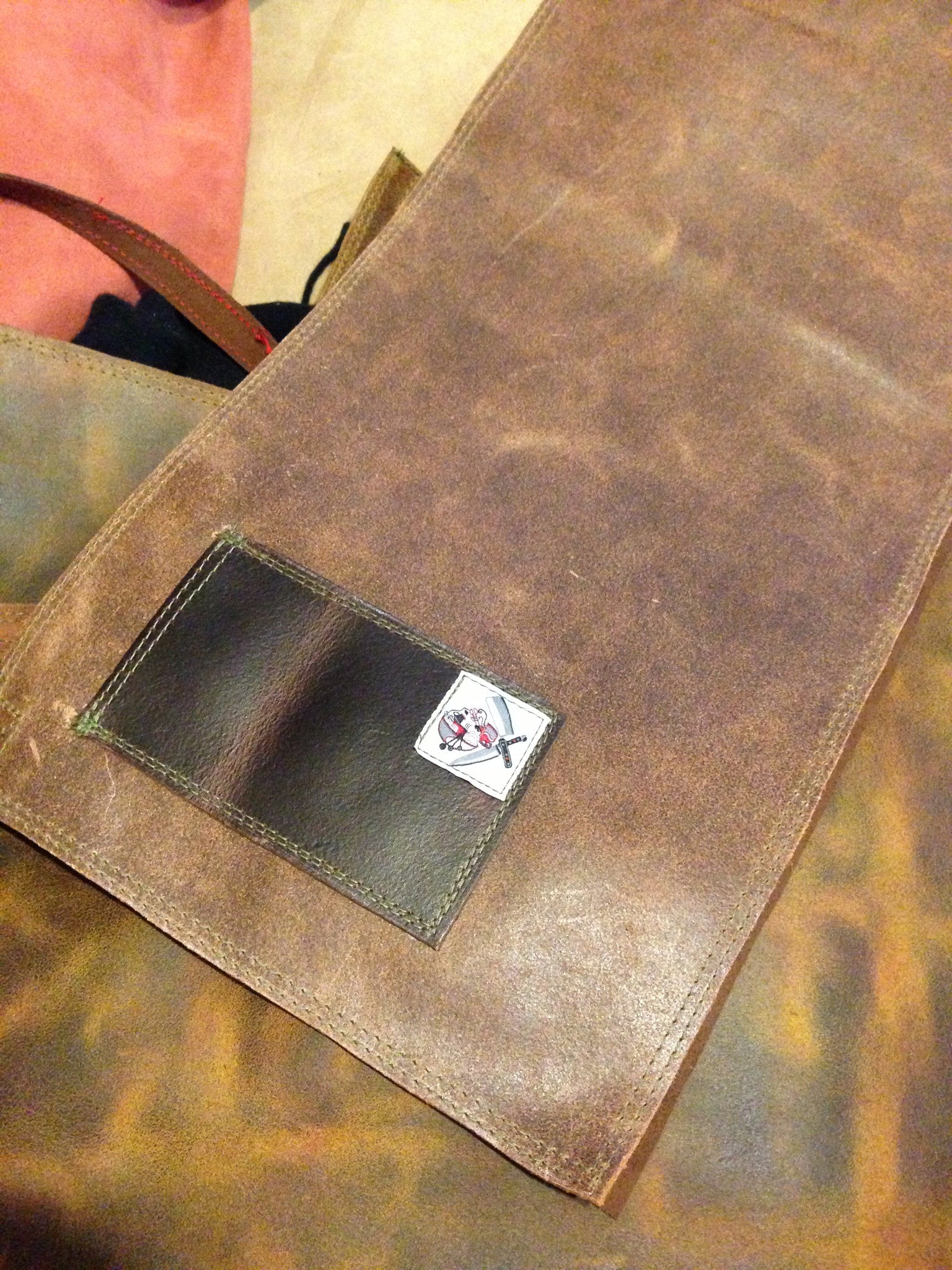 Leather cocktail aprons