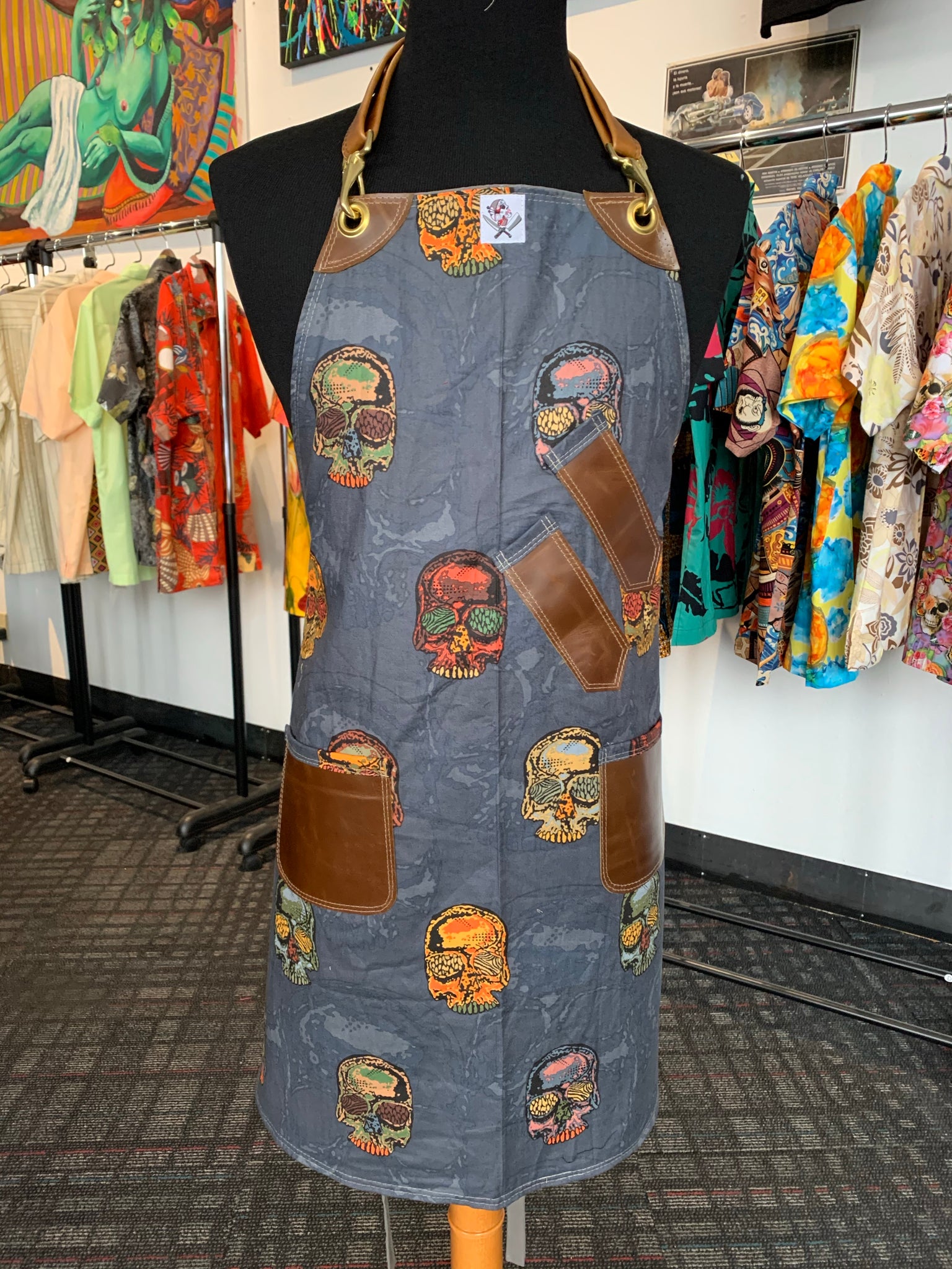 No skating in the kitchen apron